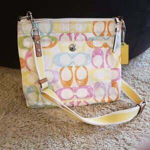 Coach Scribble Multicolor Crossbody Bag